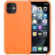 Buff iPhone 11 Rubber Fit Kılıf Light Orange