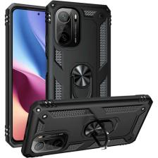 Kvy Xiaomi Redmi K40 Yüzüklü Standlı Vega Kılıf