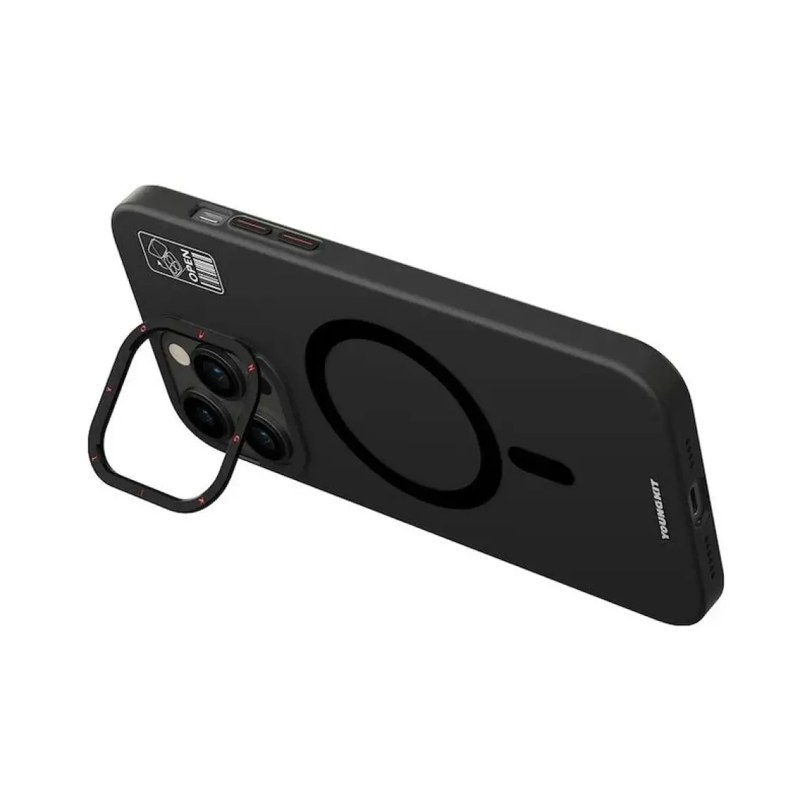 YoungKit iPhone 14 Pro Uyumlu Kılıf Magsafe Şarj Özellikli Standlı Youngkit Hermit Bracket Serisi Kapak