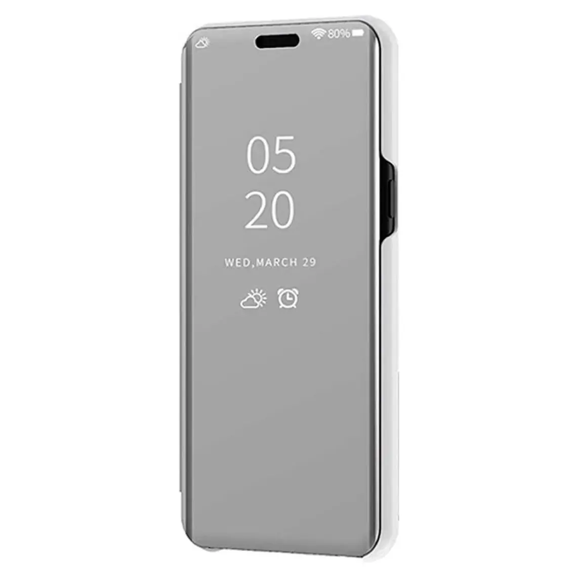 Smart Tech Samsung Galaxy A7 2018 Aynalı Kapaklı Lüx Kılıf