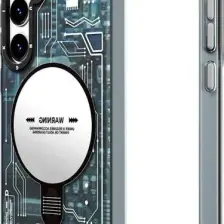 YoungKit Galaxy S24 Plus Uyumlu Kılıf Magsafe Şarj Özellikli Youngkit Technology Serisi Kapak Mavi
