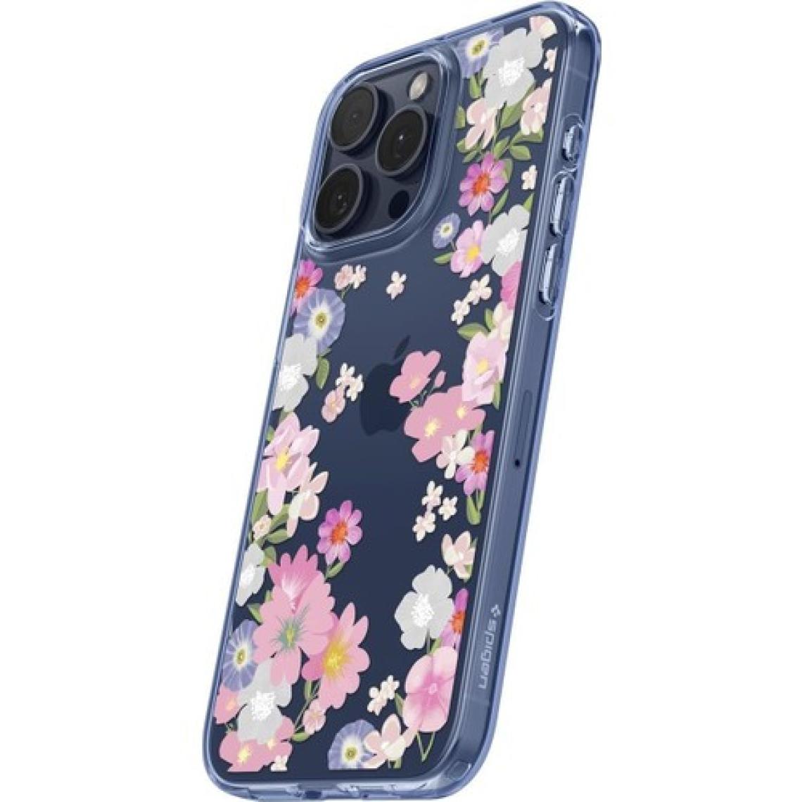 Spigen iPhone 15 Pro Kılıf Liquid Crystal 4 Tarafı Tam Koruma Blossom - ACS06558