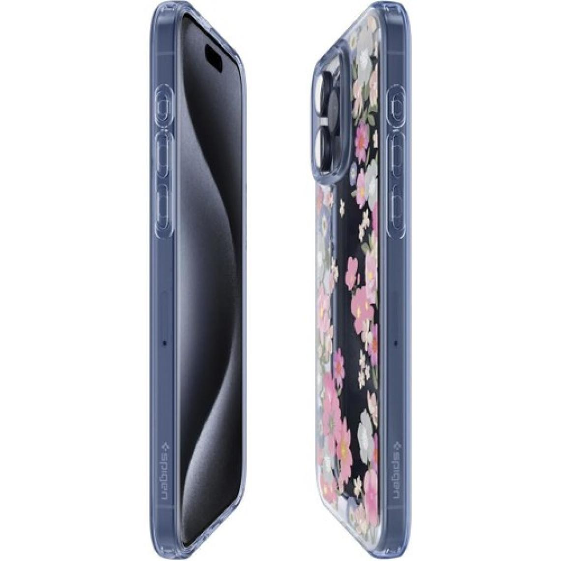 Spigen iPhone 15 Pro Kılıf Liquid Crystal 4 Tarafı Tam Koruma Blossom - ACS06558