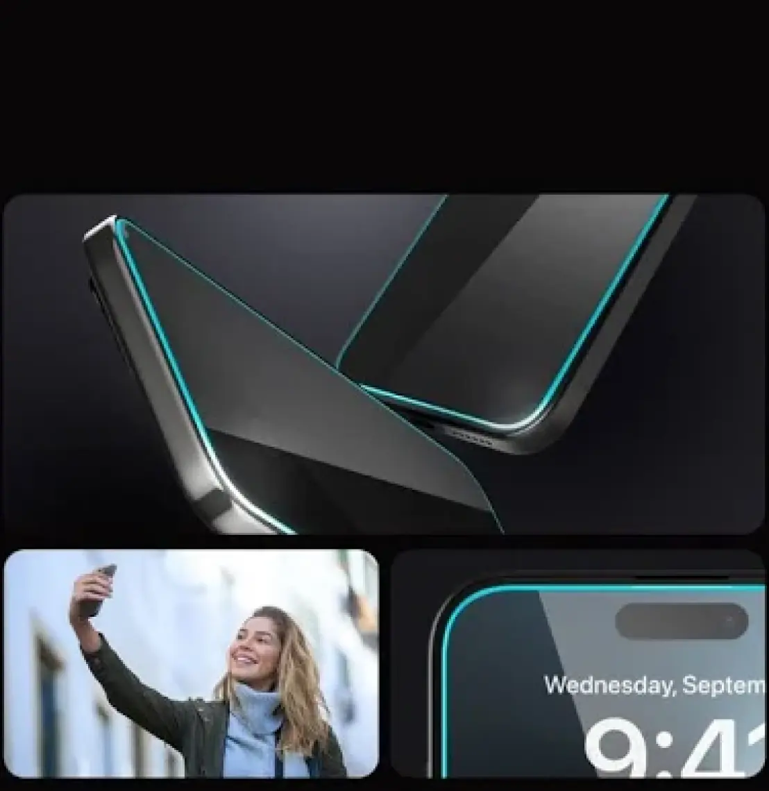 Spigen iPhone 15 Pro Max Hayalet Cam Ekran Koruyucu Kolay Kurulum GLAS.tR EZ Fit Privacy HD (2 Adet) - AGL06874