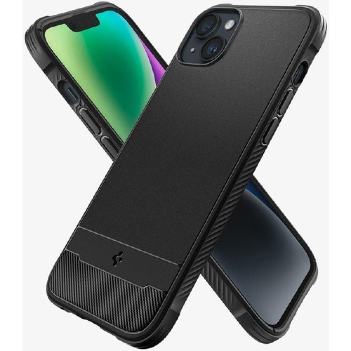 Spigen iPhone 14 Plus Kılıf Rugged Armor MagFit MagSafe özellikli Matte Black - ACS04890