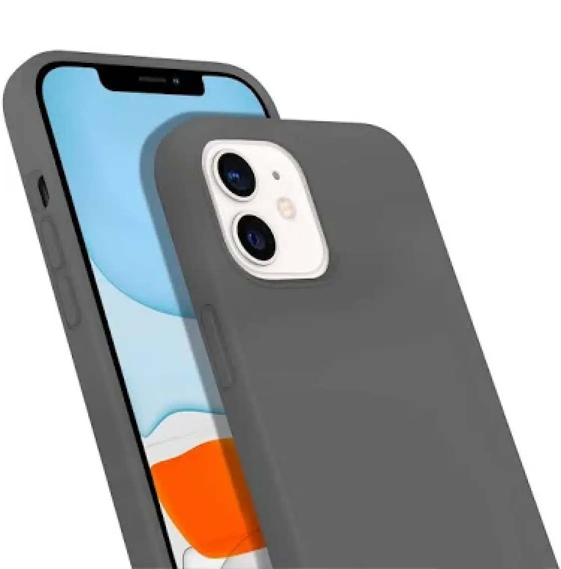 Buff iPhone 11 Rubber S Kılıf Gri