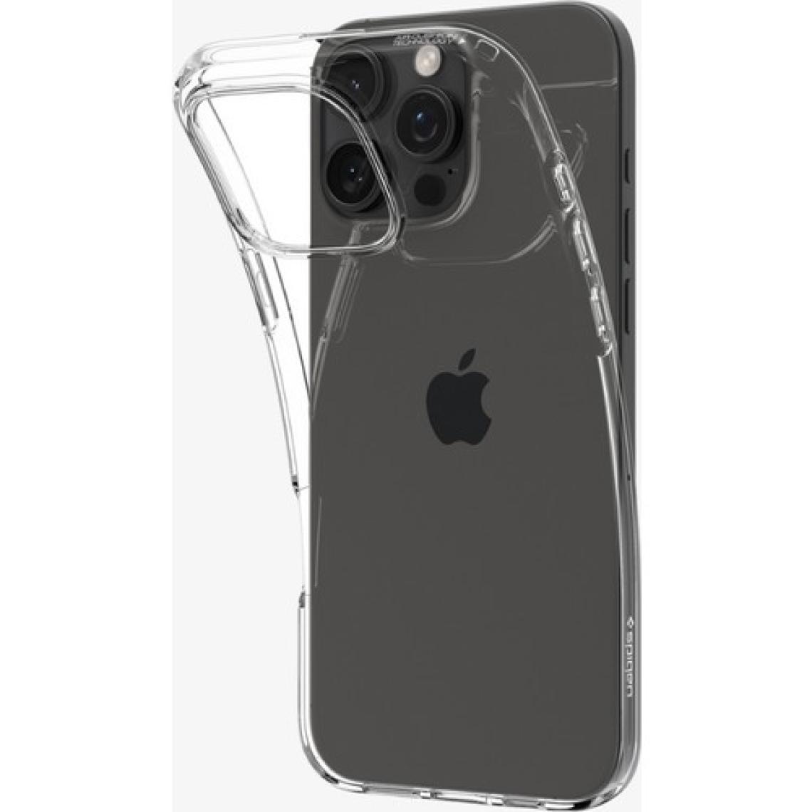Spigen iPhone 16 Pro Max ince Kılıf Liquid Crystal Sararma Karşıtı DuraClear™ Hava Kanalı Teknolojisi™ Askeri Sınıf Koruma Crystal Clear Şeffaf Kapak - ACS07984