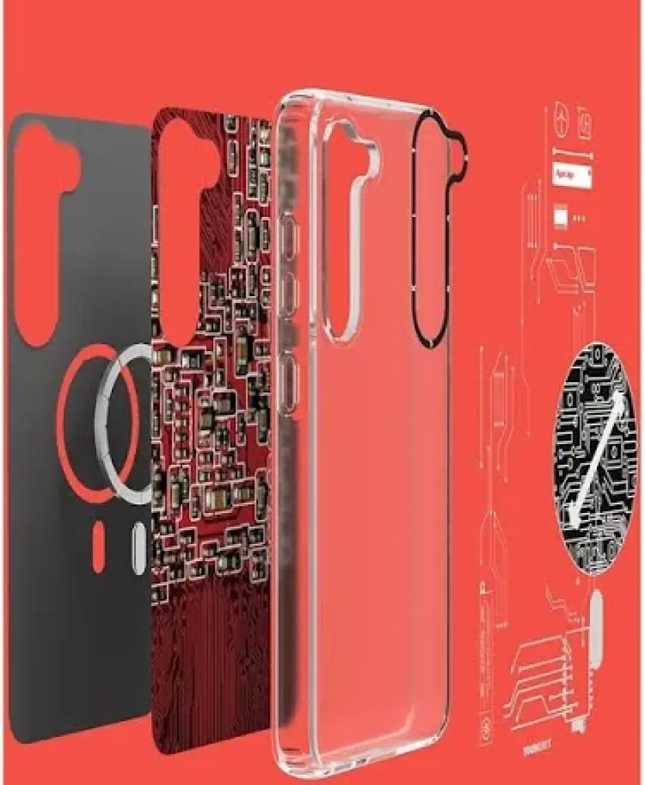Galaxy S23 Kılıf Magsafe Şarj Özellikli Youngkit Technology Serisi Kapak