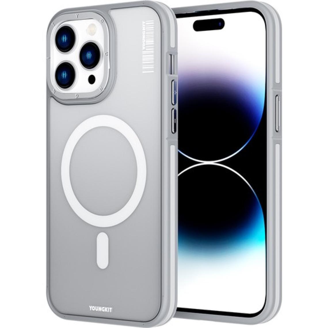 YoungKit iPhone 14 Pro Max Uyumlu Kılıf Magsafe Şarj Özellikli Youngkit Rock Sand Serisi Kapak