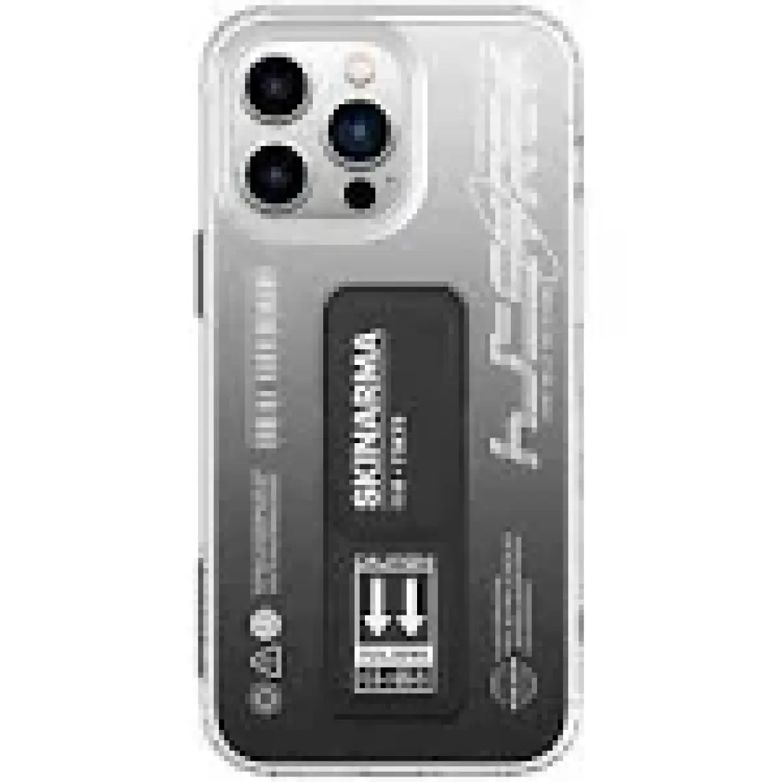 Skinarma iPhone 14 Pro Max Uyumlu Kılıf Skinarma Standlı Şeffaf Tasarımlı Taihi Kobai Kapak