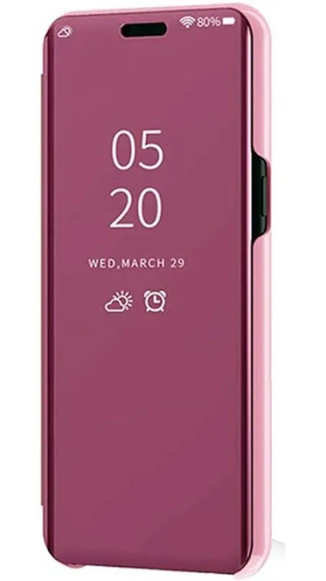 Smart Tech Samsung Galaxy A10 Aynalı Kapaklı Lüx Kılıf