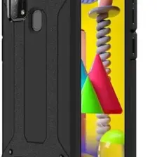 Heptek İletişim Samsung Galaxy M31 Kılıf Armor Köşe Korumalı Çift Katman Tank Zırh Kapak (Crash)