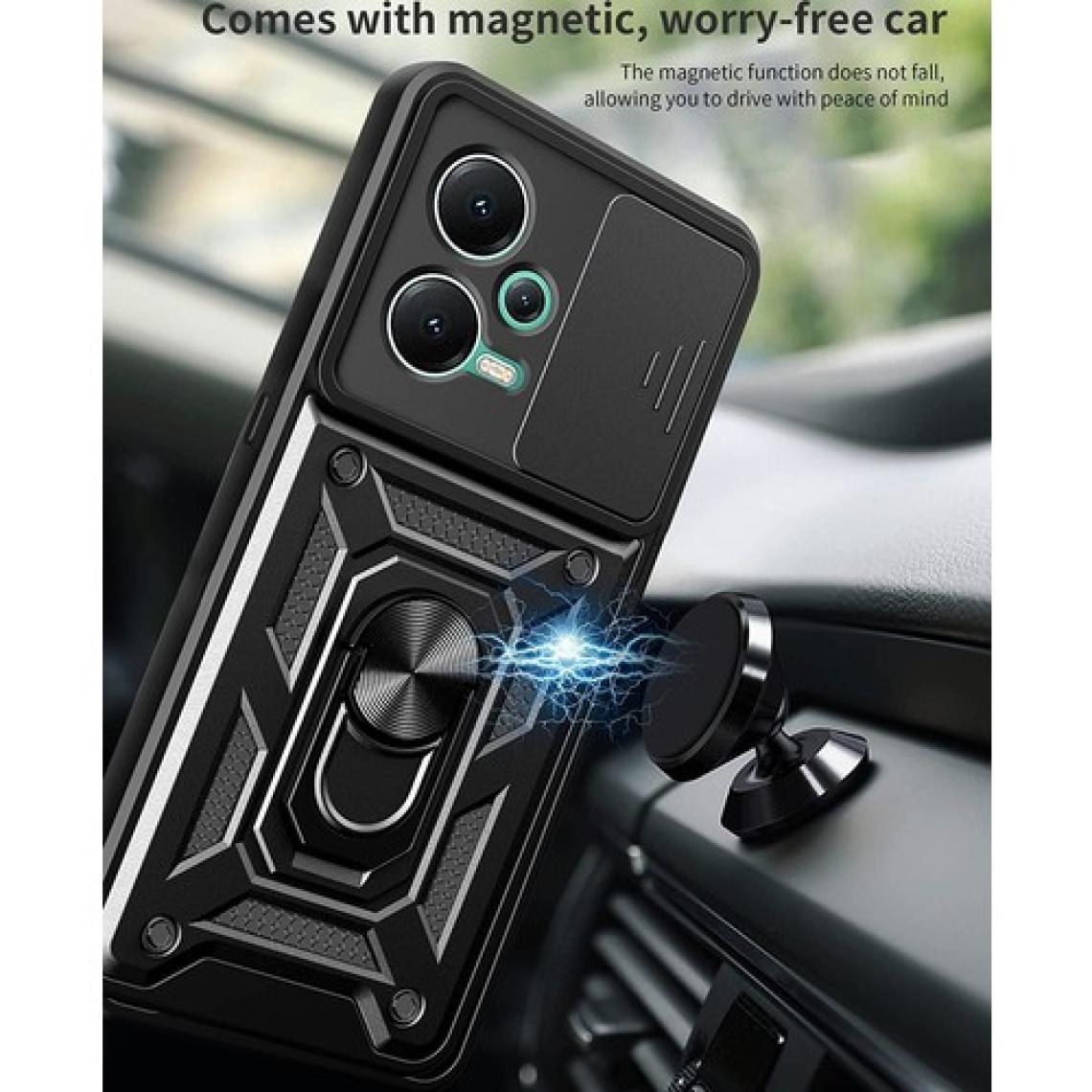 Kny Tecno Pova Neo 2 Kılıf Ultra Korumalı Yüzüklü Manyetik Sürgülü Vega Kapak