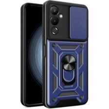 Kny Tecno Pova Neo 2 Kılıf Ultra Korumalı Yüzüklü Manyetik Sürgülü Vega Kapak