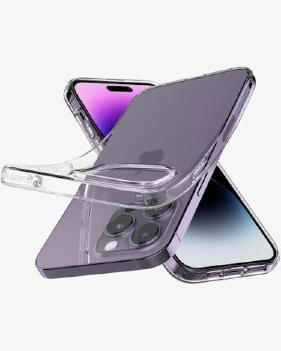 Spigen iPhone 14 / 13 Kılıf Liquid Crystal 4 Tarafı Tam Koruma Crystal Clear - ACS05033