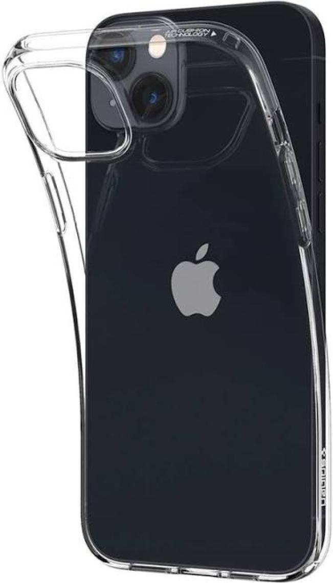 Spigen iPhone 14 / 13 Kılıf Liquid Crystal 4 Tarafı Tam Koruma Crystal Clear - ACS05033