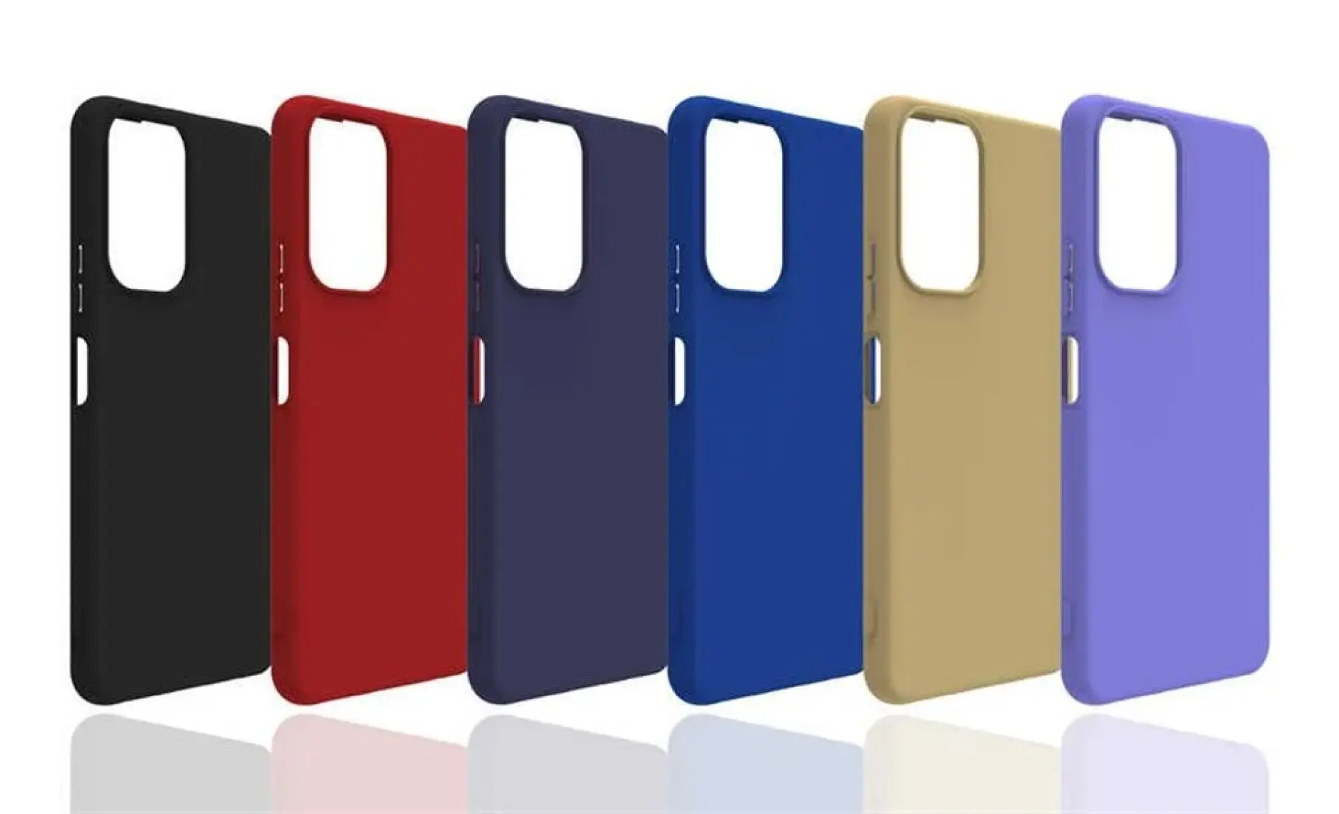 Case 4U Xiaomi Redmi Note 10 Pro Kılıf Mat Renkli Yumuşak Kalın Sağlam Silikon Kılıf Biye Lacivert
