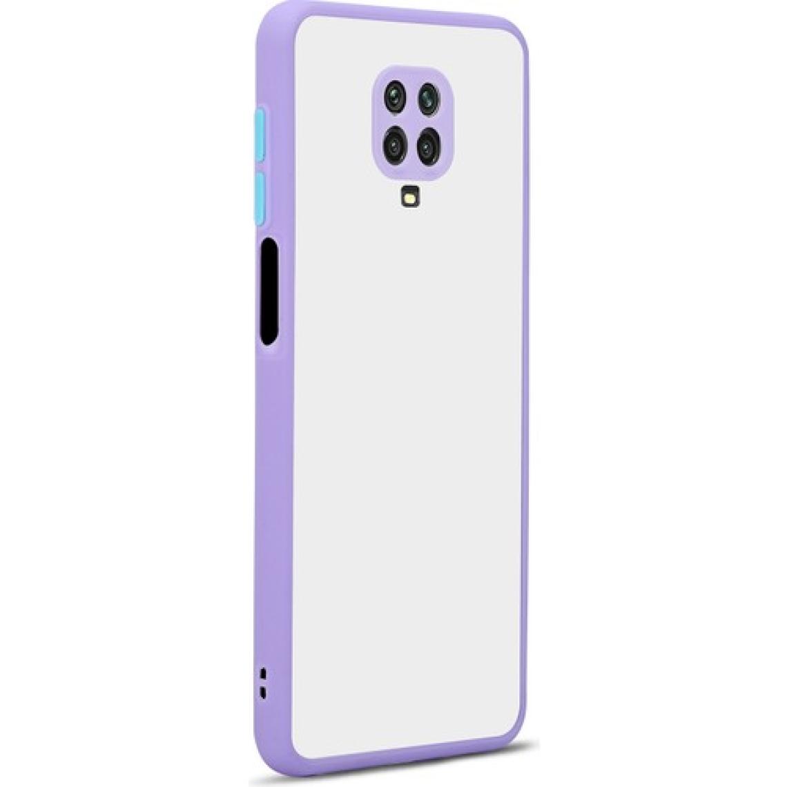 Kny Xiaomi Redmi Note 9s Kılıf Renkli Kenarlı Kamera Korumalı Buzlu Hux Kapak