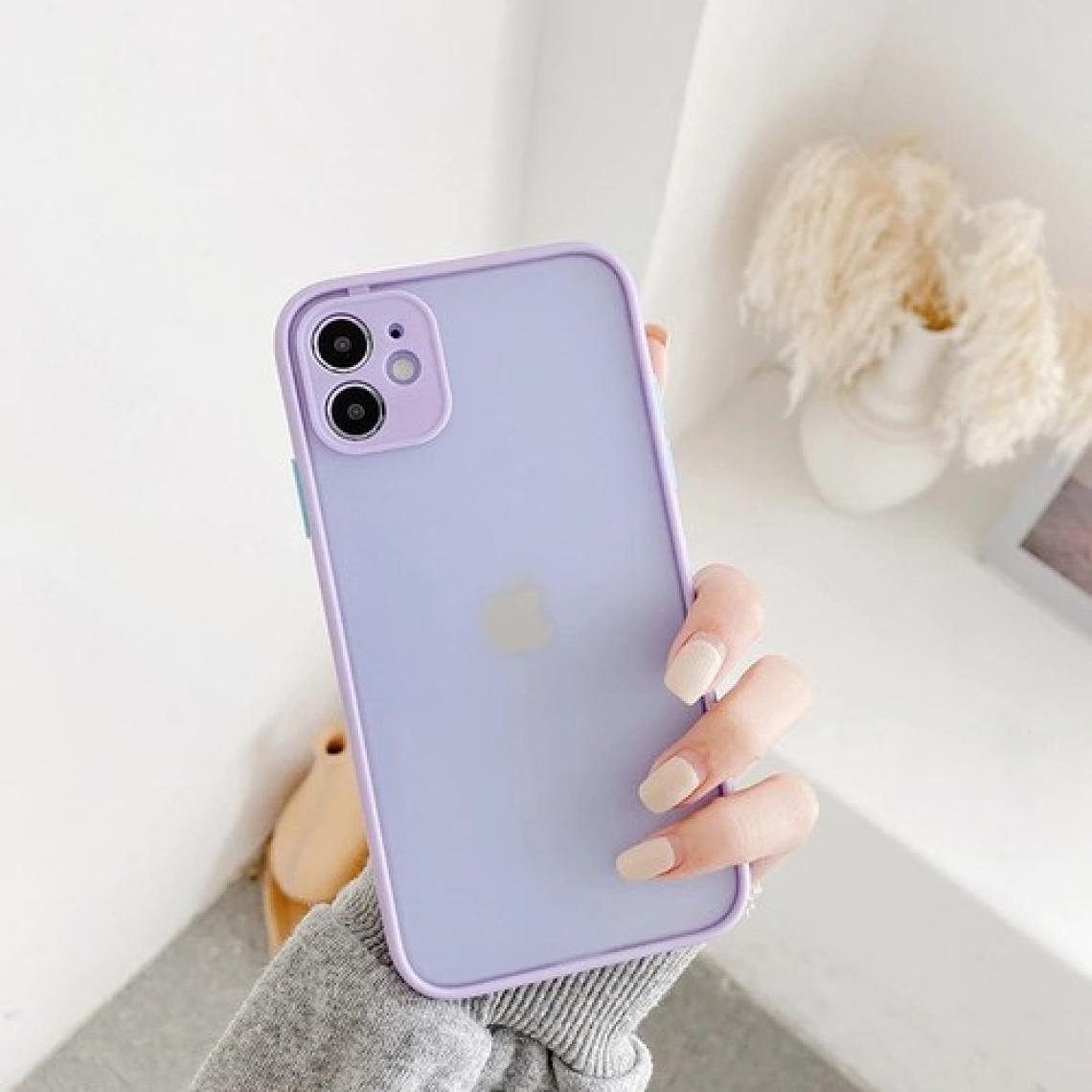 Kny Xiaomi Redmi Note 9s Kılıf Renkli Kenarlı Kamera Korumalı Buzlu Hux Kapak