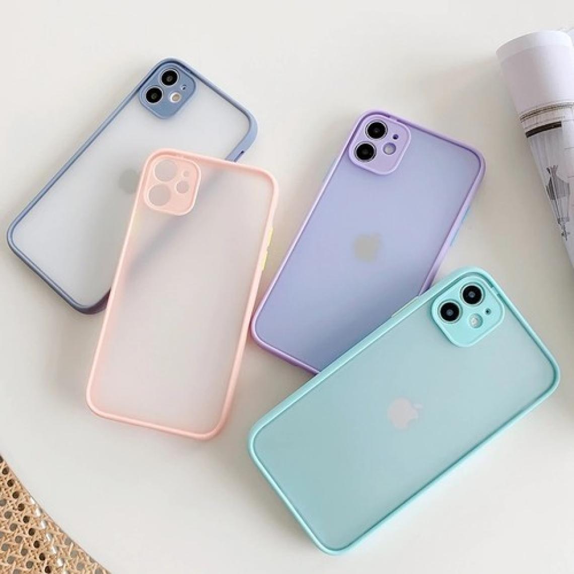 Kny Xiaomi Redmi Note 9s Kılıf Renkli Kenarlı Kamera Korumalı Buzlu Hux Kapak
