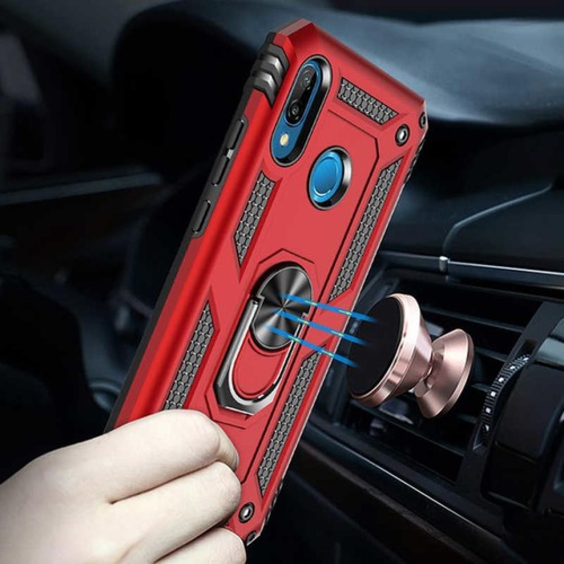 Kvy Huawei P20 Lite Yüzüklü Standlı Vega Kılıf