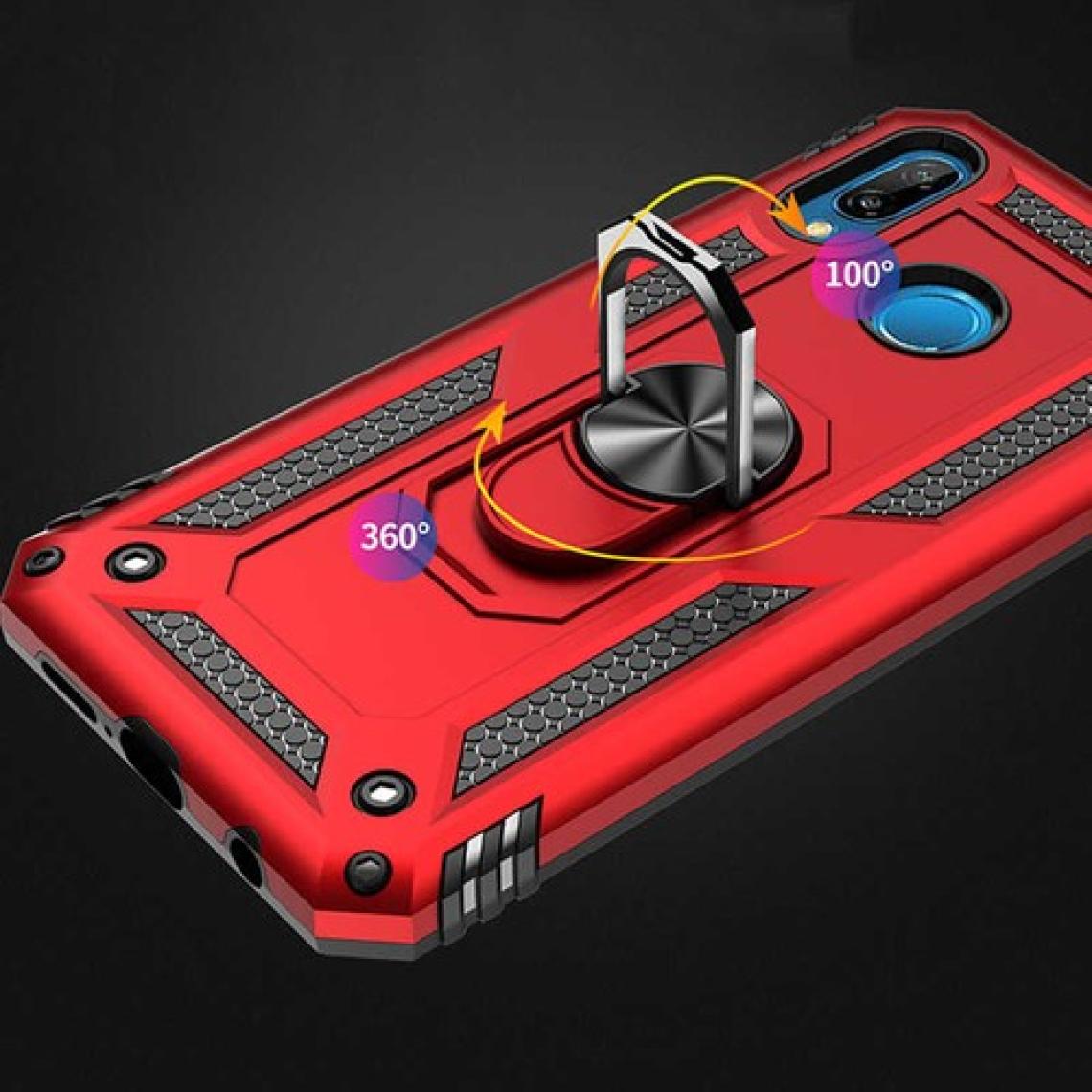 Kvy Huawei P20 Lite Yüzüklü Standlı Vega Kılıf