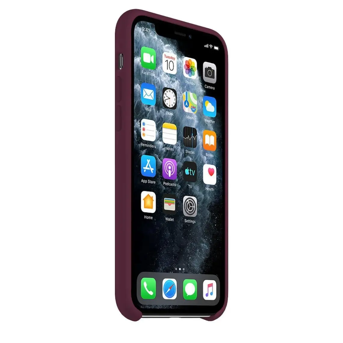 Buff iPhone 11 Rubber Fit Kılıf Plum