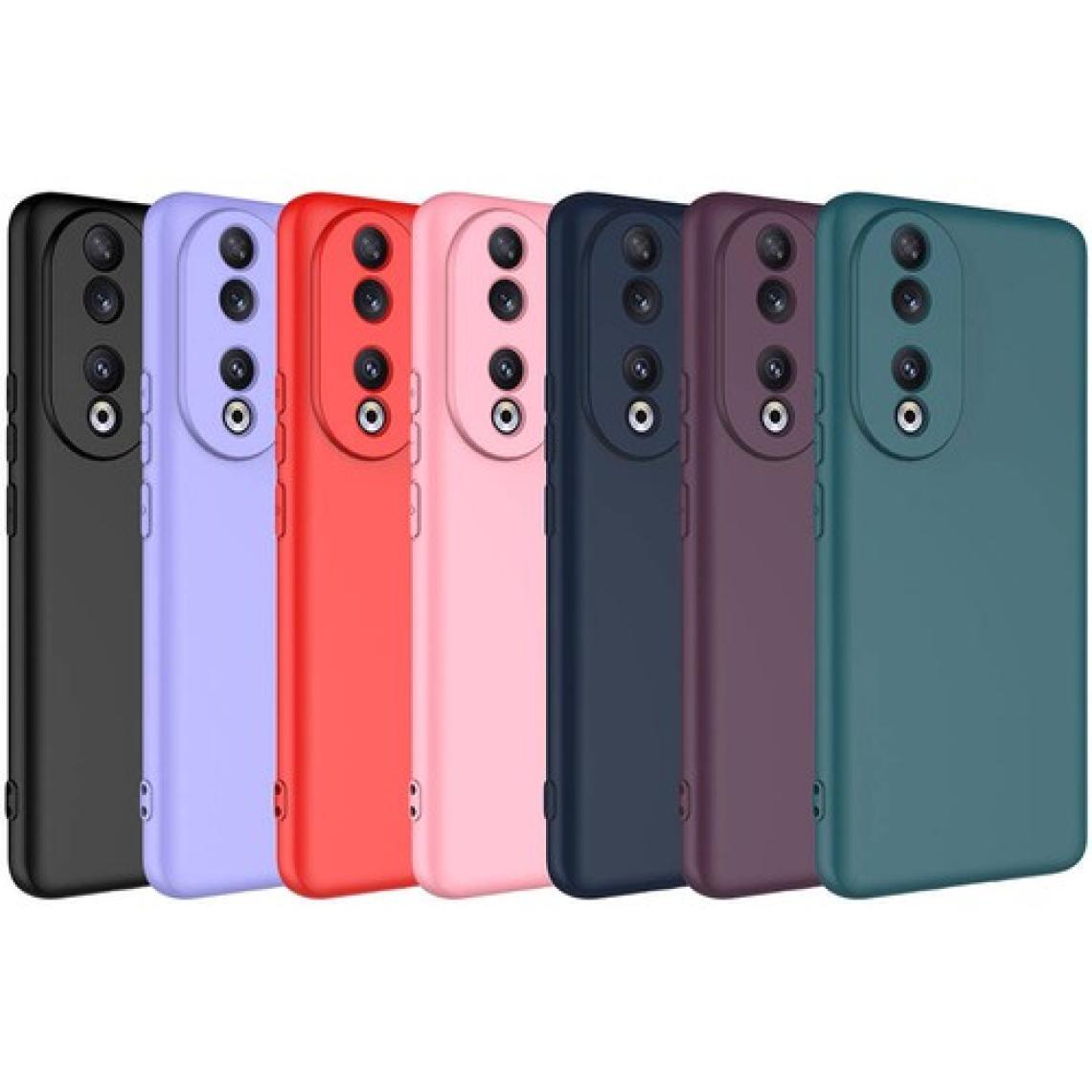 Heptek İletişim Huawei Honor 90 Kılıf Kadife Iç Yüzey Yumuşak Dokulu Kamera Korumalı Kapak (Mara)
