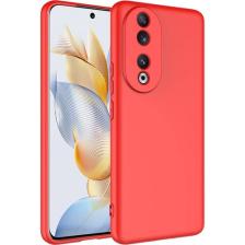 Heptek İletişim Huawei Honor 90 Kılıf Kadife Iç Yüzey Yumuşak Dokulu Kamera Korumalı Kapak (Mara)