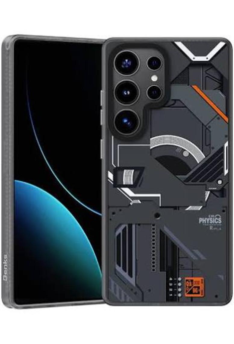 Galaxy S25 Ultra Kılıf Magsafe Şarj Özellikli Benks Dynamic Mecha Serisi Kapak Siyah