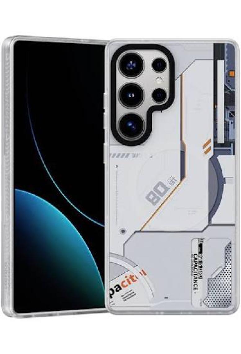 Galaxy S25 Ultra Kılıf Magsafe Şarj Özellikli Benks Dynamic Mecha Serisi Kapak Siyah