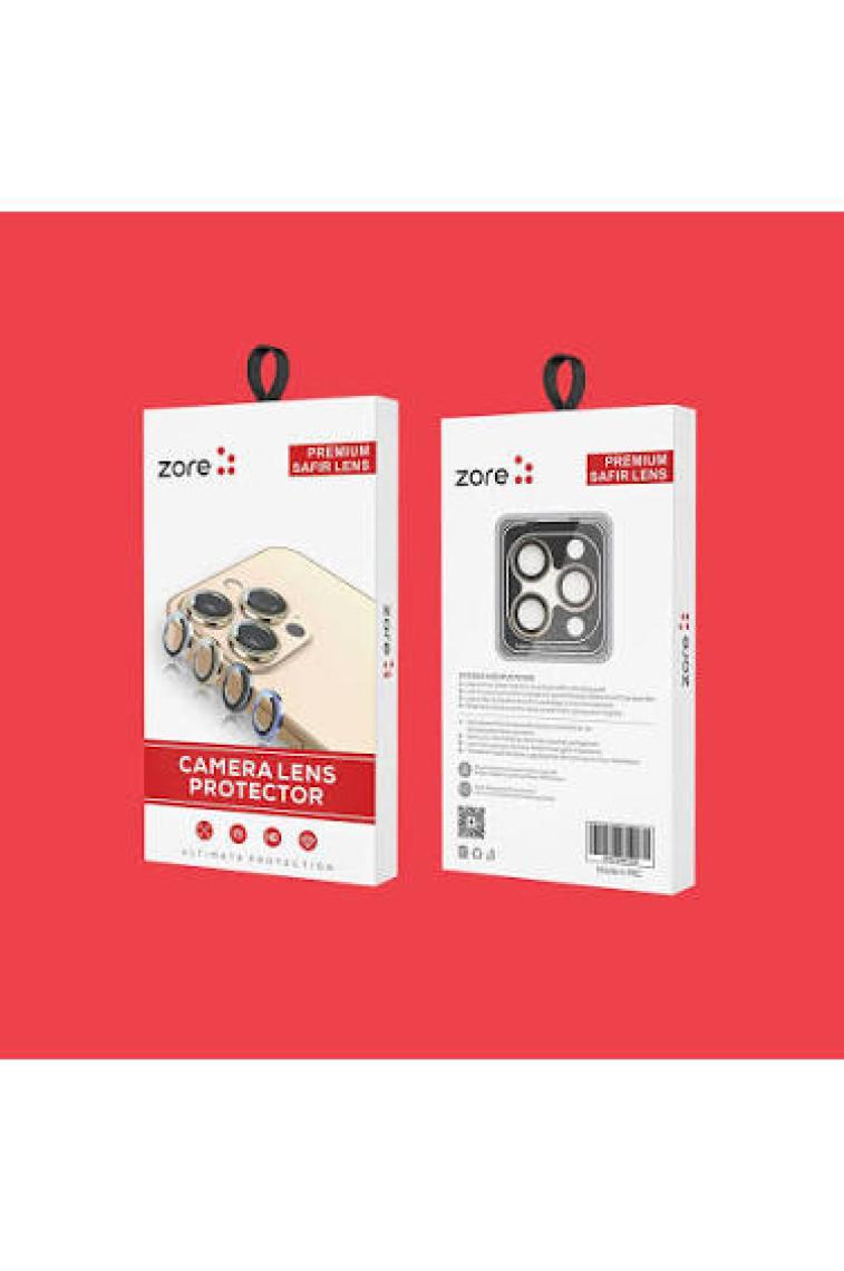 Heptek İletişim Apple iPhone 15 Pro Safir Kamera Lens Koruyucu (Kolay Takma Aparatlı) Cl-12