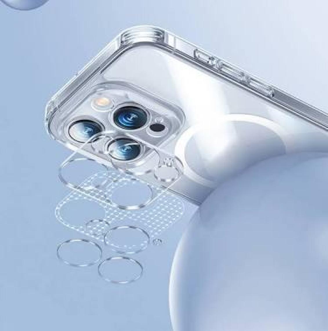 Benks Apple iPhone 14 Pro Max Uyumlu Magsafe Şarj Özellikli Shiny Glass Serisi Kılıf Şeffaf