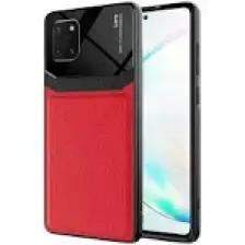 wowacs Samsung Galaxy A81 (Note 10 Lite) Uyumlu Kılıf Deri Görünümlü Tpu Sert Malzeme Kapak Kılıf