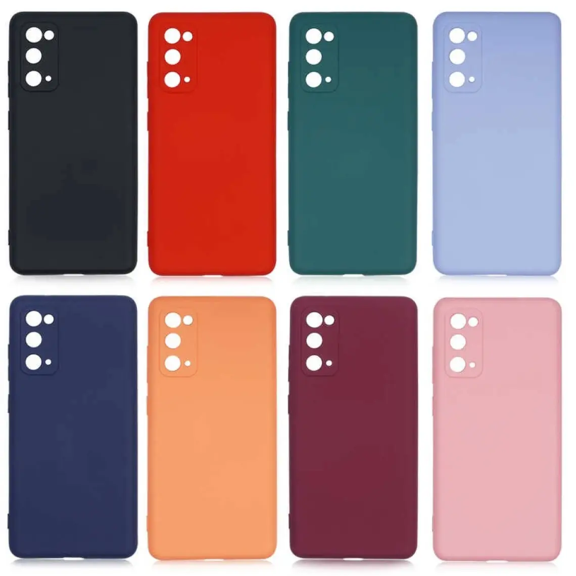 Case 4U S20 Fe Kılıf Kamera Korumalı Içi Kadife Logosuz Mara Lansman Silinebilir Kılıf Mor