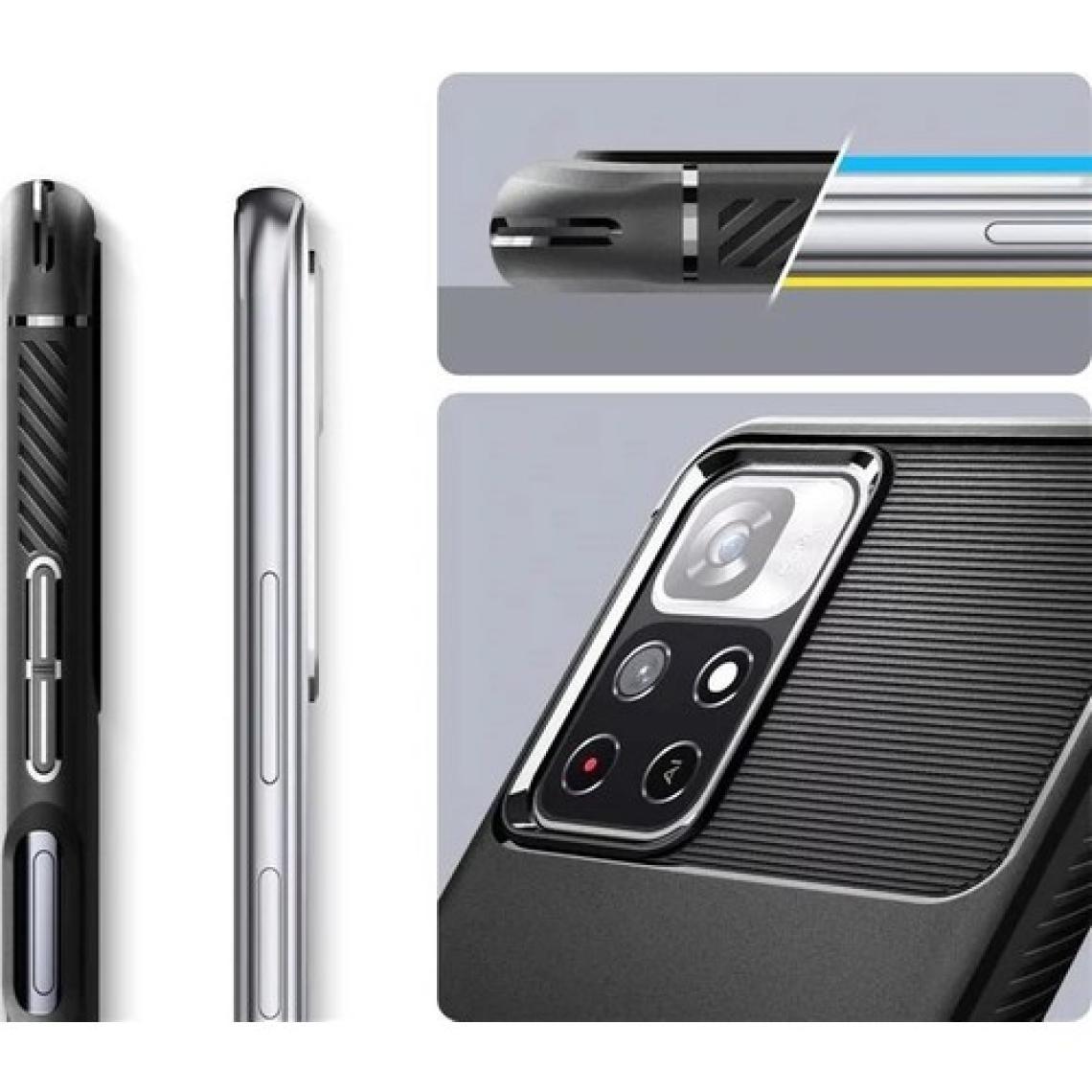 Spigen Xiaomi Redmi Note 11T 5G Kılıf Rugged Armor Matte Black - ACS04266