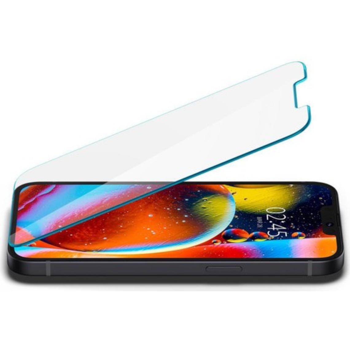 Spigen iPhone 13 mini Cam Ekran Koruyucu Kolay Kurulum GLAS.tR EZ Fit Slim HD (2 Adet) - AGL03396