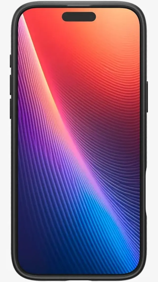 Spigen iPhone 16 Plus ince Kılıf Liquid Air Hava Kanalı Teknolojisi™ Askeri Sınıf Koruma Matte Black Dokulu Yüzey Kapak - ACS08066