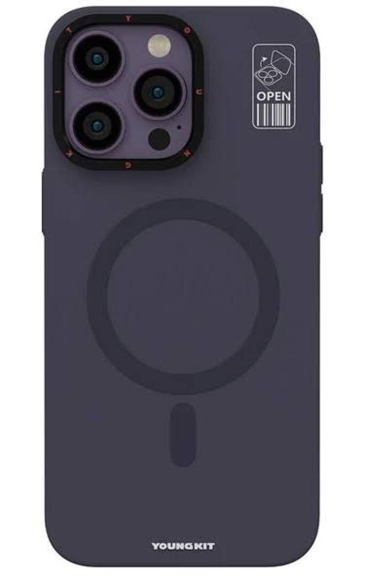 YoungKit iPhone 14 Pro Max Uyumlu Kılıf Magsafe Şarj Özellikli Standlı Youngkit Hermit Bracket Serisi Kapak