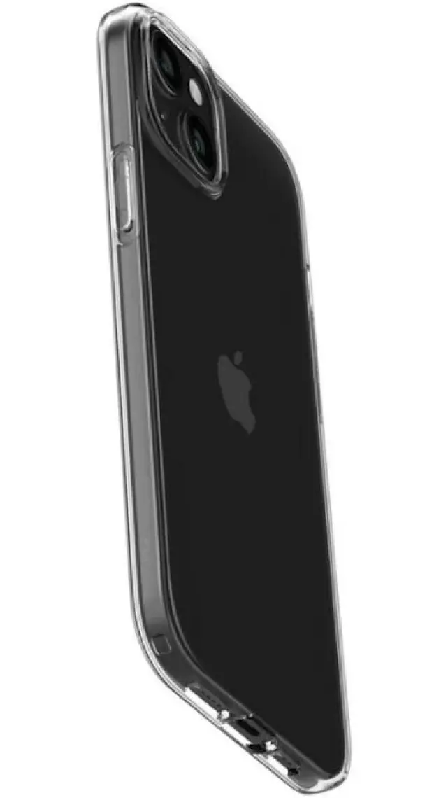 Spigen iPhone 15 Plus Kılıf Liquid Crystal 4 Tarafı Tam Koruma Crystal Clear - ACS06647