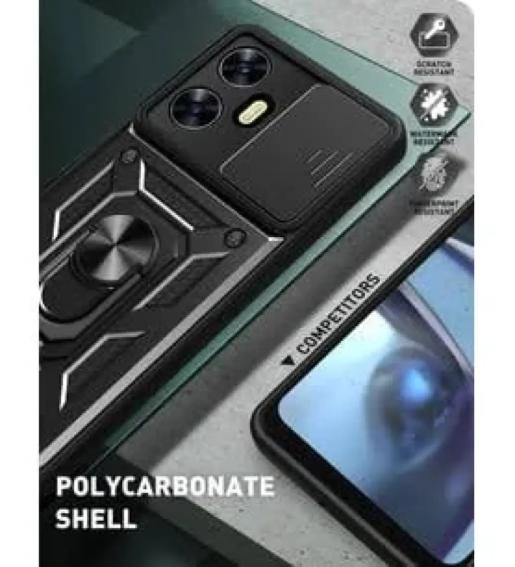 Kny Tecno Spark 10 Pro Kılıf Ultra Korumalı Manyetik Sürgülü Vega Kapak