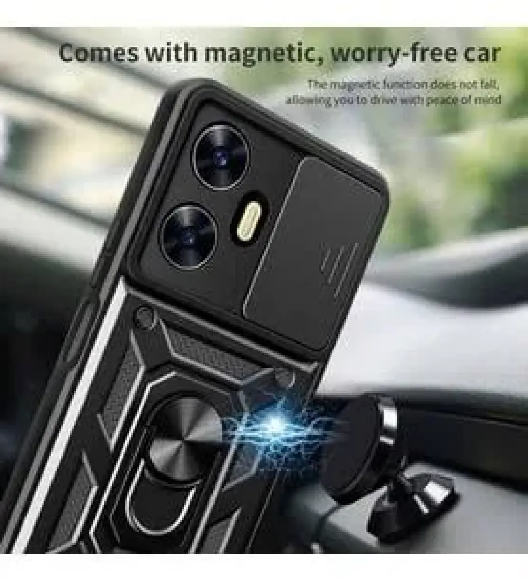 Kny Tecno Spark 10 Pro Kılıf Ultra Korumalı Manyetik Sürgülü Vega Kapak