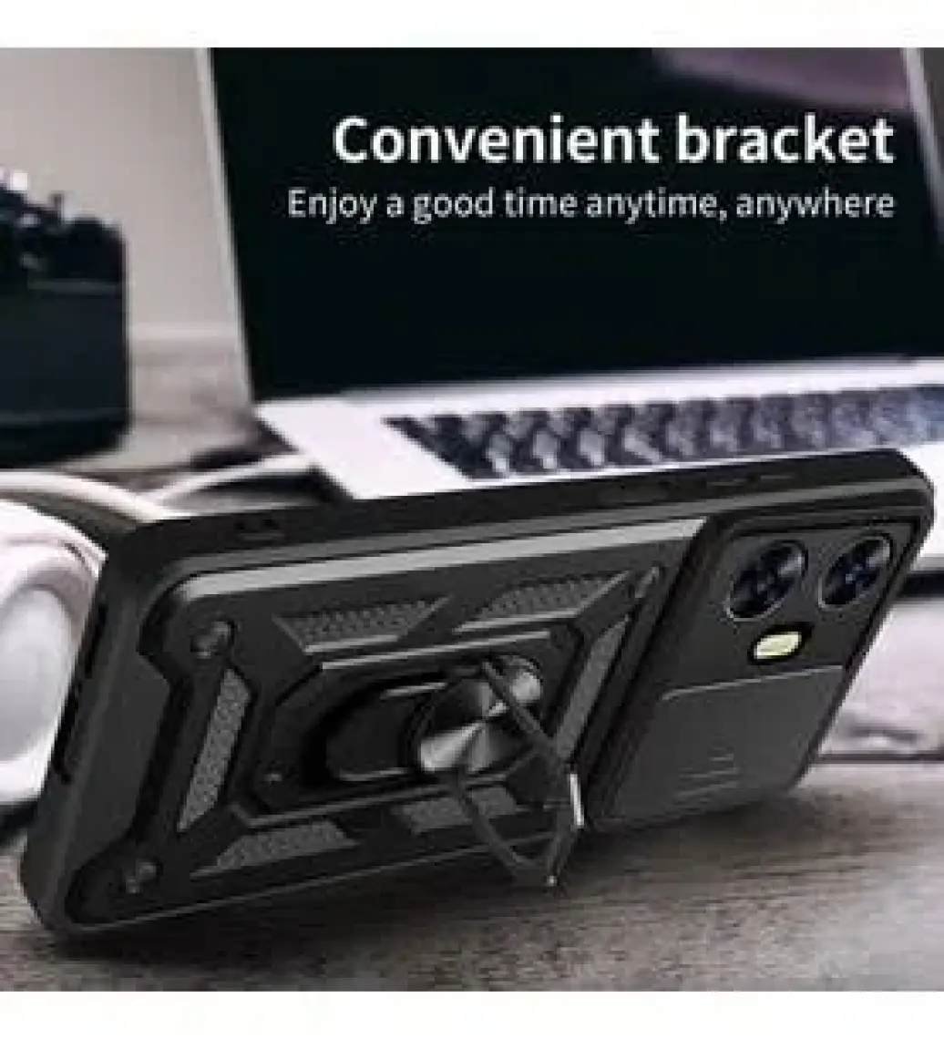 Kny Tecno Spark 10 Pro Kılıf Ultra Korumalı Manyetik Sürgülü Vega Kapak