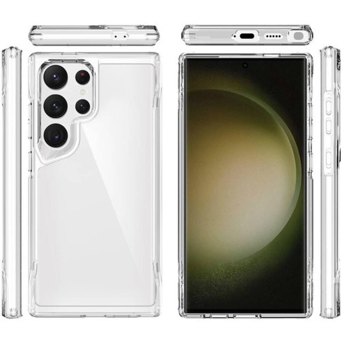 FUJİMAX Samsung Galaxy S24 Ultra Kılıf Ultra Korumalı Şeffaf Crystal T-Max Kapak