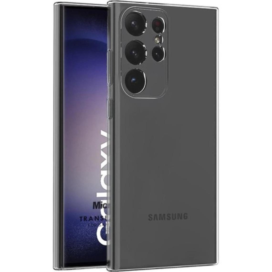 Microsonic S23 Ultra Kılıf Transparent Soft Şeffaf