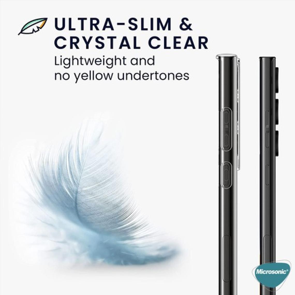 Microsonic S23 Ultra Kılıf Transparent Soft Şeffaf