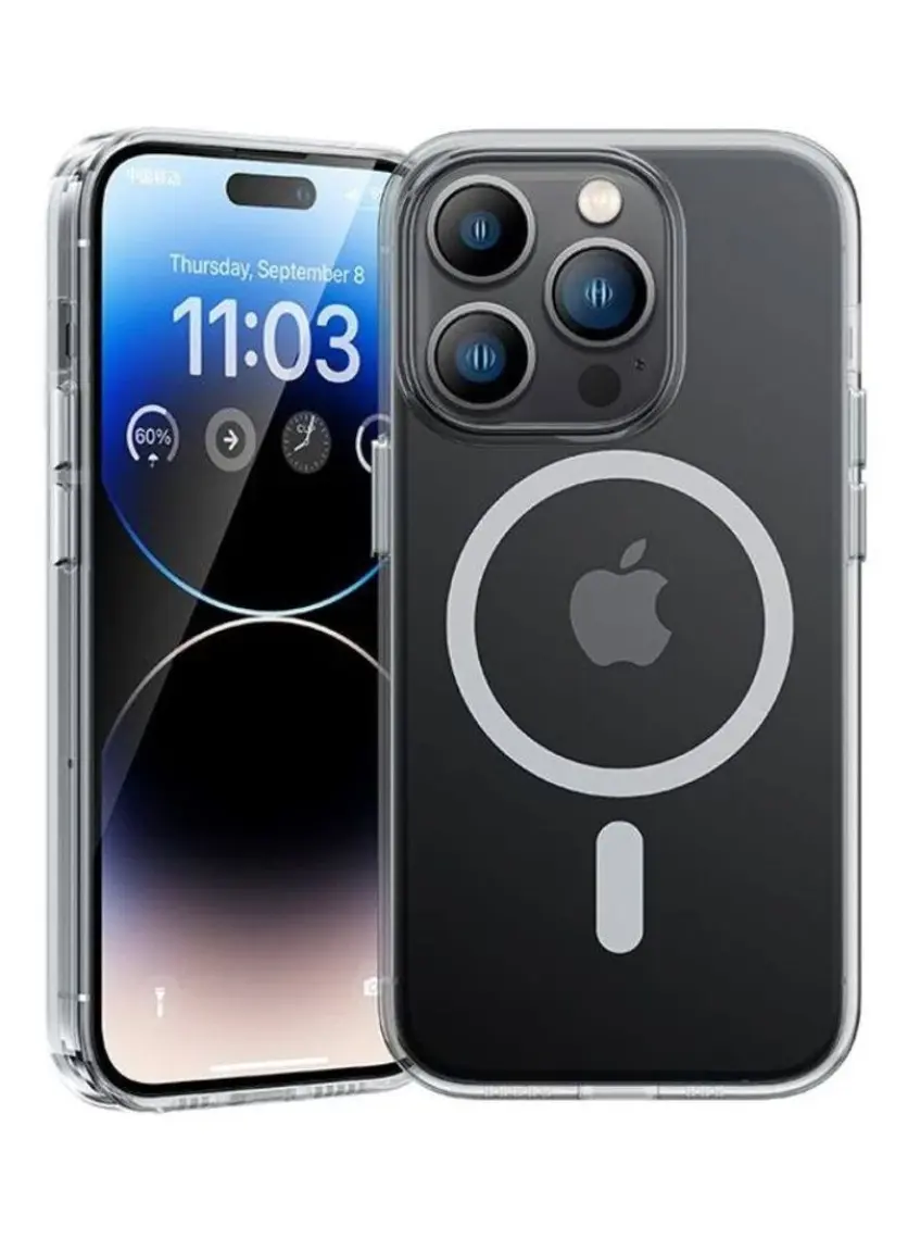 Benks Apple iPhone 14 Pro Max Kılıf Benks Crystal Series Clear Kapak Ekran Koruyucu Hediyeli