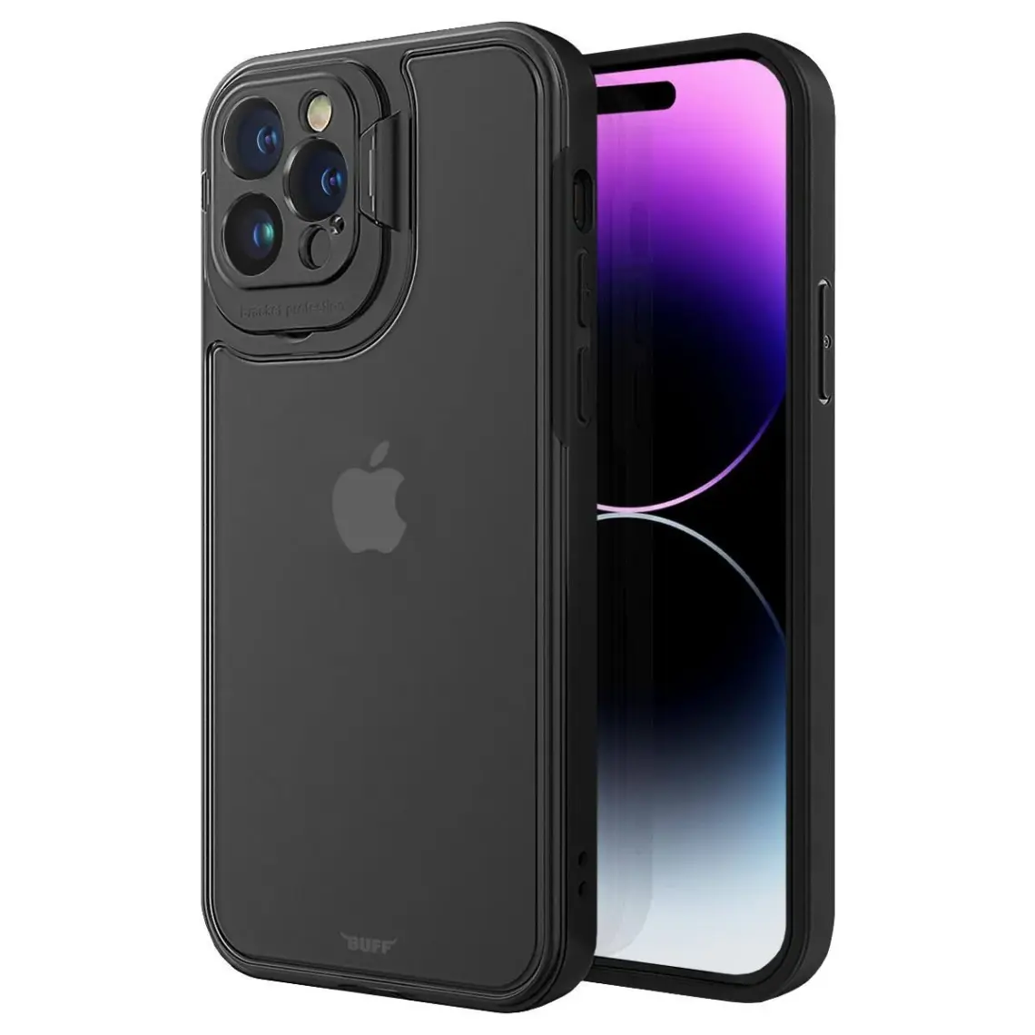 Buff iPhone 14 Pro Max Hybrid Corner Kılıf Siyah