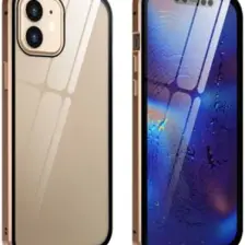 Dux Ducis Apple iPhone 12 Mıknatıslı 360 Derece Ön ve Arka Cam Full Korumalı Manyetik Kılıf AL-33926 Siyah