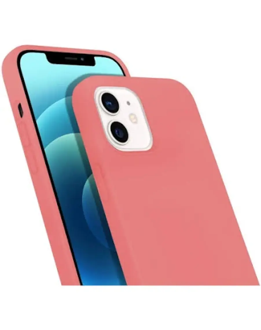 Buff Apple Iphone 12 Mini Rubber S Kılıf Pink